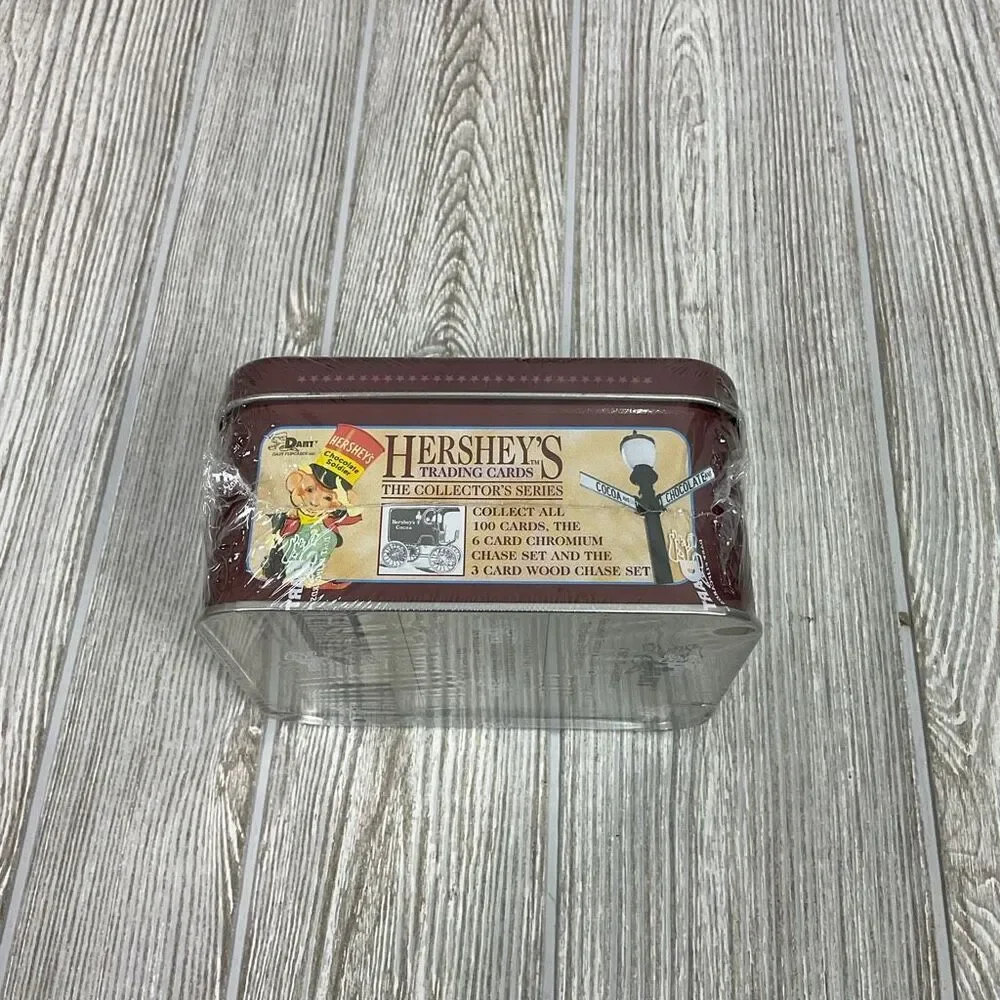 1995 Hershey’s Trading Cards Collector’s Series Sealed in Tin Box 36 Packs Dart